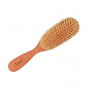 Petite brosse oblongue en bois de poirier et soies naturelles