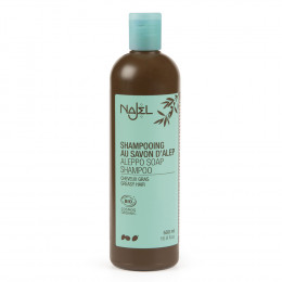 Shampooing 2 en 1 nettoyant et démêlant au savon d'Alep pour cheveux gras - 500 ml 