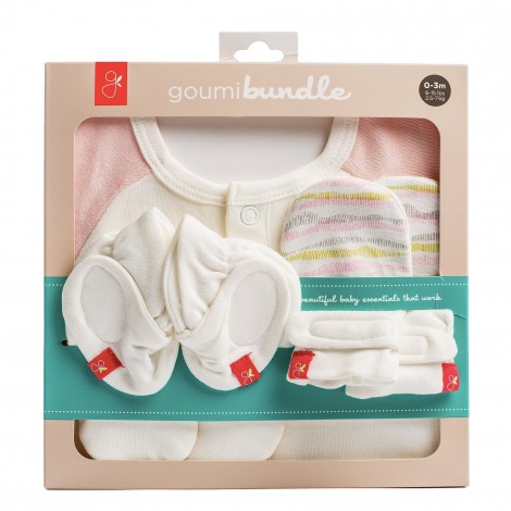 Set de naissance. Moufles, chaussons souples turbulette en matières Bio et respirantes 0/3 mois Set de naissance. Moufles, chaussons souples turbulette en matières Bio et respirantes 0/3 mois
