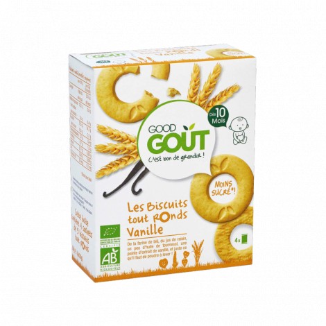 Les biscuits tout ronds Vanille Dès 10 mois Les biscuits tout ronds Vanille Dès 10 mois