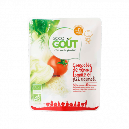 Compotée de fenouil, tomate et riz basmati - 220g (à partir de 12 mois)
