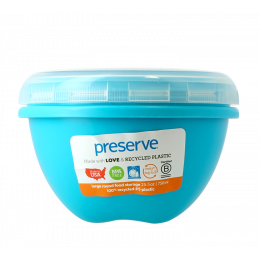 Boîte de conservation en matériaux 100 % recyclés Bleue