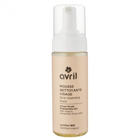 Mousse nettoyante visage - hamamélis bio - 150 ml