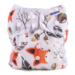 Couche Wizard Uno tout en un - taille unique - Foxy le renard