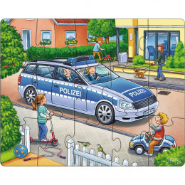 Puzzles Police, pompiers et ambulance - lot de 3 puzzles - à partir de 3 ans