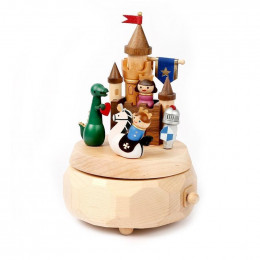 Manège musical en bois - Château