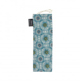 Mini trousse - 8 x 23 cm - Ombrelles - bleu canard
