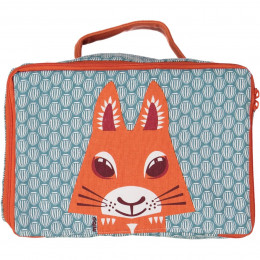 Valisette / vanity case en coton BIO - Ecureuil