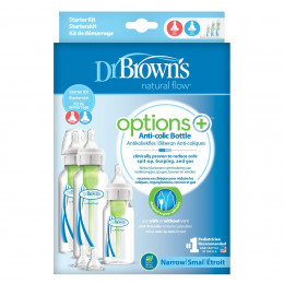 Kit de démarrage Options+ - biberons anti-coliques - col étroit - Lot de 3