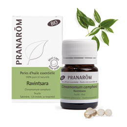 Perles d'huile essentielle BIO - Ravintsara - 60 perles