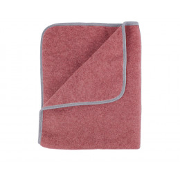 Couverture en polaire de laine - 90 x 70 cm - Vintage Red