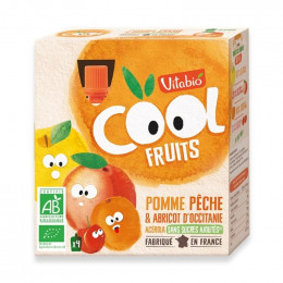 Cool Fruits - Pomme Pêche Abricot - 4 gourdes