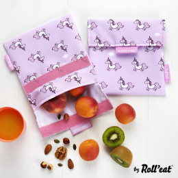 Pochette lavable et réutilisable Snack'n'Go - Kid Licornes