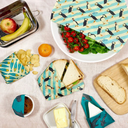 Emballages alimentaires cire d'abeille Family pack - Ocean