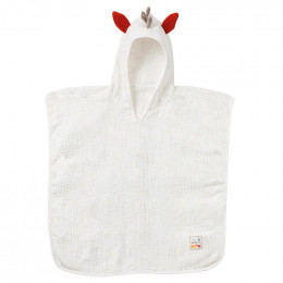 Poncho en coton Bio - Zèbre