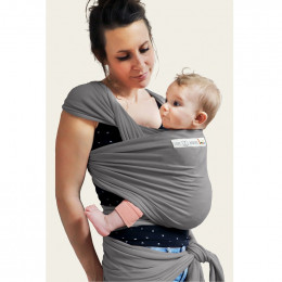 Echarpe porte-bébé basic - Gris flanelle