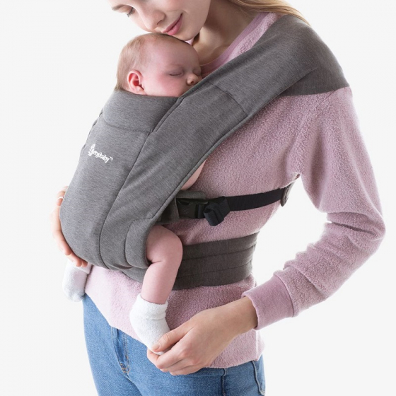Porte Bebe Baby Carrier New Born Embrace Heather Grey