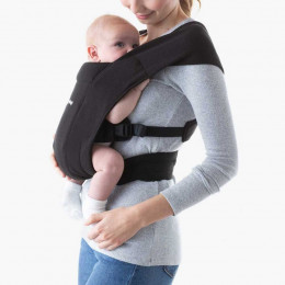 Porte-bébé Baby Carrier New born + Embrace - Pure Black