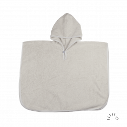Poncho de bain - Coton Bio - Ecru