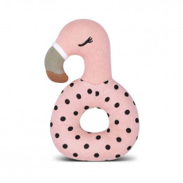 Hochet en Coton Bio - Flamingo - dès la naissance 