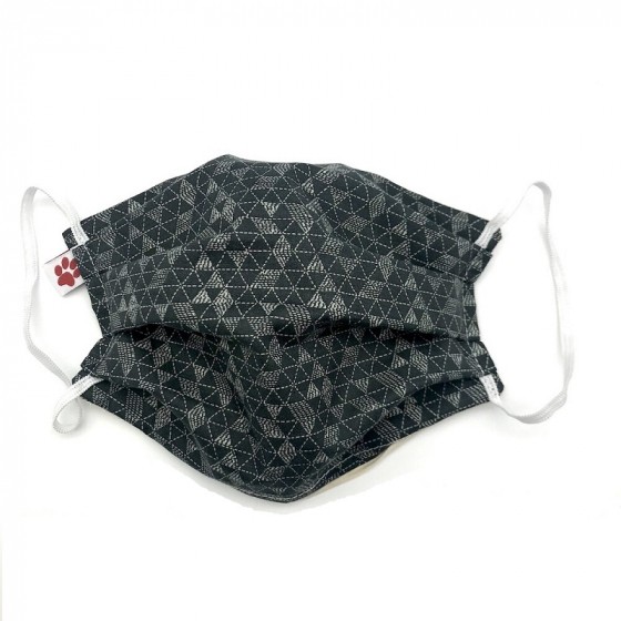 Masque buccal avec pince nez pour adulte - Zambi Black Masque buccal avec pince nez pour adulte - Zambi Black