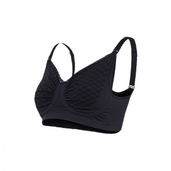 Soutien-gorge d’allaitement rembourré à armatures GelWire™ sans coutures - Noir Deluxe Soutien-gorge d’allaitement rembourré à armatures GelWire™ sans coutures - Noir Deluxe