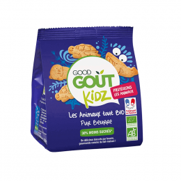 Biscuits Kidz - Les animaux tout Bio pur beurre - 120 g 