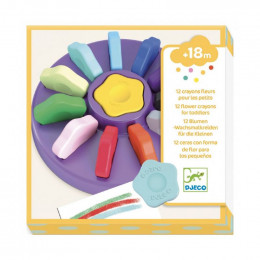 12 crayons fleurs pour les petits
