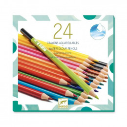 24 crayons aquarellables