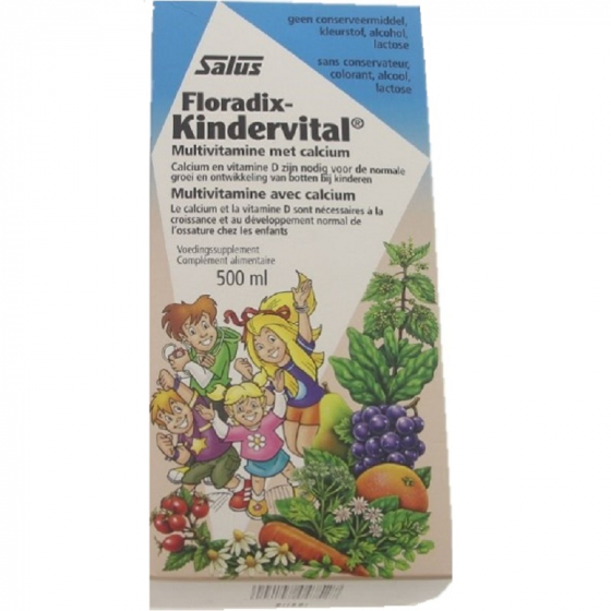 Floradix Kindervital - Multivitamine avec calcium - 500 ml