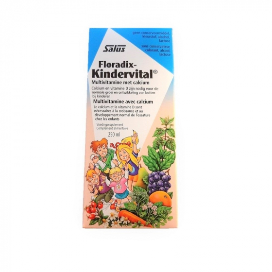 Floradix Kindervital - Multivitamine avec calcium - 250 ml Floradix Kindervital - Multivitamine avec calcium - 250 ml