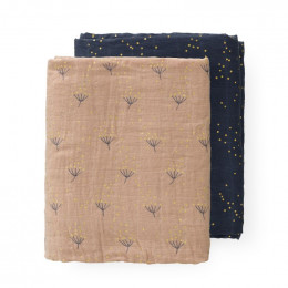 Set de 2 langes tétra 120x120 cm - Dandelion