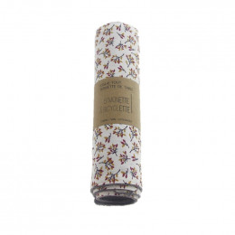 Essuie-tout et serviette de table - lot de 6 - Fleurs d'automne