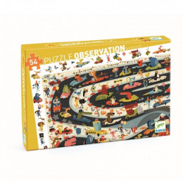 Puzzle observation - Rallye automobile - 54 pces