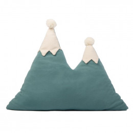 Coussin montagne Snowy - Magic green