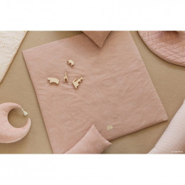 Coussin Pierrot velvet - Bloom pink