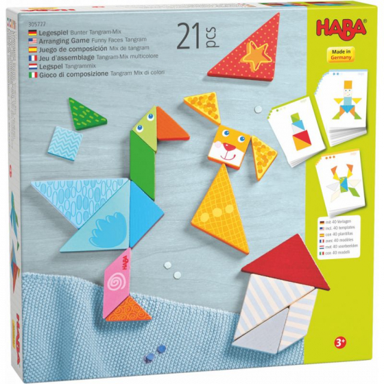 Jeu d’assemblage Tangram-Mix multicolore