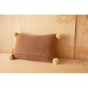 Coussin en tricot So natural - biscuit