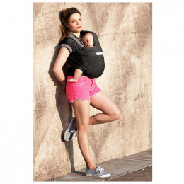 Echarpe porte-bébé basic - presque noir