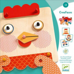 Jeu éducatif en bois - CreaFaces