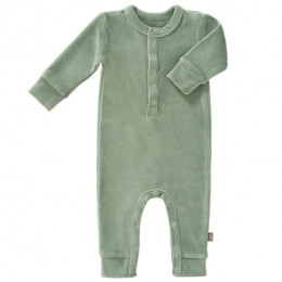 Pyjama bébé en velours Forest green