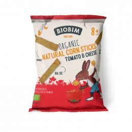 Bâtonnets de maïs Bio - Fromage tomate - 25 g - à partir de 8 mois