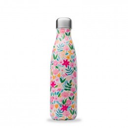 Gourde bouteille nomade isotherme - 500 ml - Flora rose