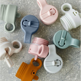 Bouchon avec paille et brosse pour gourde Anker - Peppermint