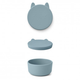 Boîte à collations Charlot - Rabbit sea blue