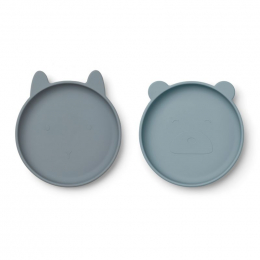 Set de 2 assiettes Olivia - Blue mix