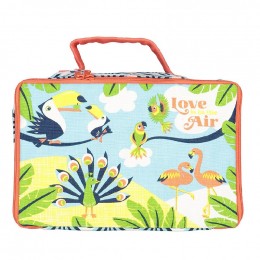 Valisette / vanity case en coton BIO - Love is in the air