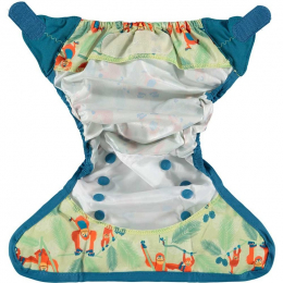 Culotte de protection pour couches lavables - Taille unique velcro - Ourang Outan