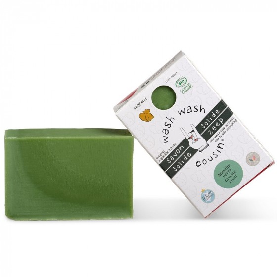 Savon solide Bio - Menthe verte - 100 g Savon solide Bio - Menthe verte - 100 g