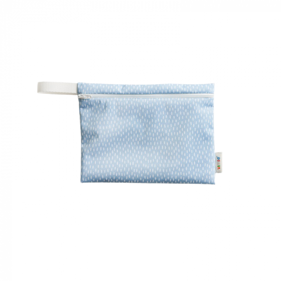 Pochette imperméable Small - Gouttes Bleu